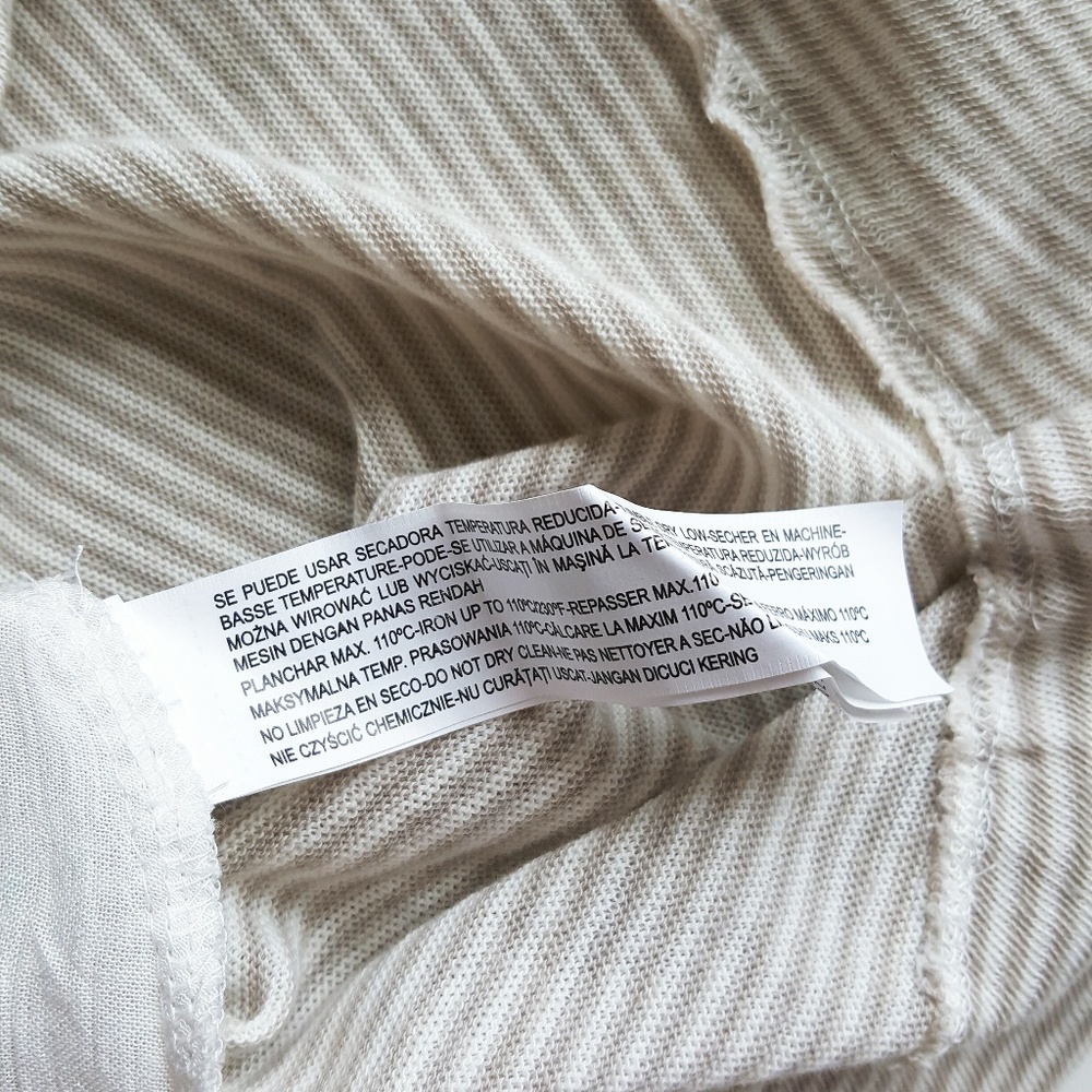 ZARA Asymmetric Hem Contrast Fabric Sleeveless Top - Picture 8 of 9